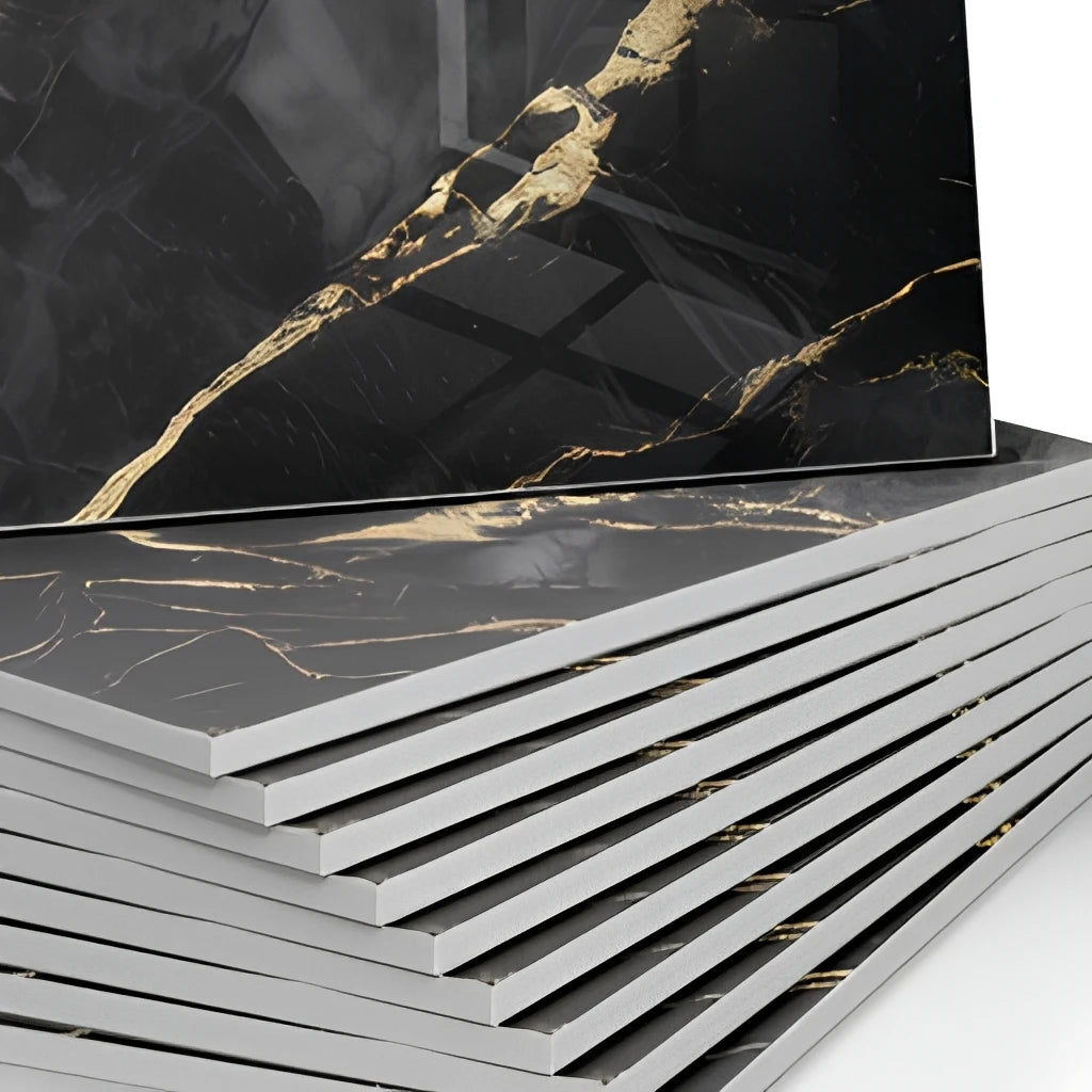3D Marble Peel and Stick Wall Sticker Self Adhesive Foam Wallpaper Sheet for Living Room
