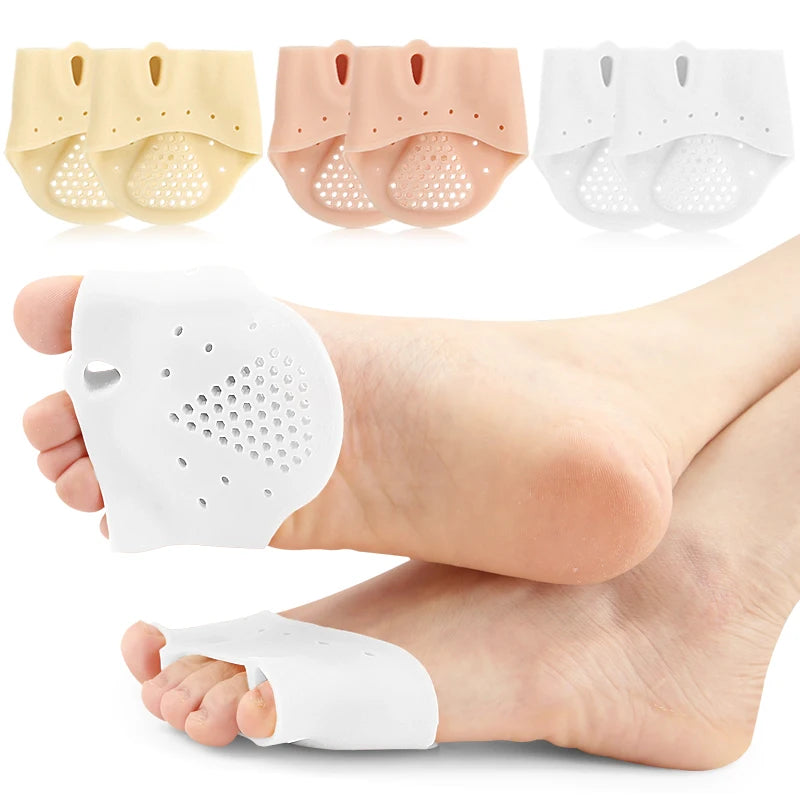 Gel Toe Separator with Metatarsal Pad, Soft Breathable Silicone - image 2
