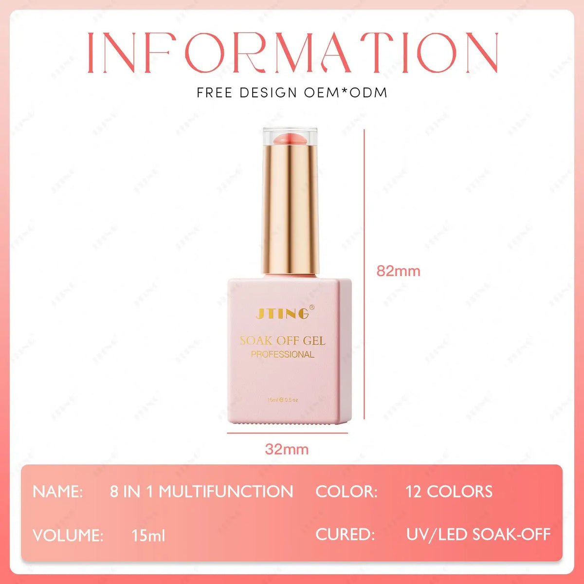 Multifunction Mixing and Blooming Gel Polish, HEMA-Free, 15 ml - image 2