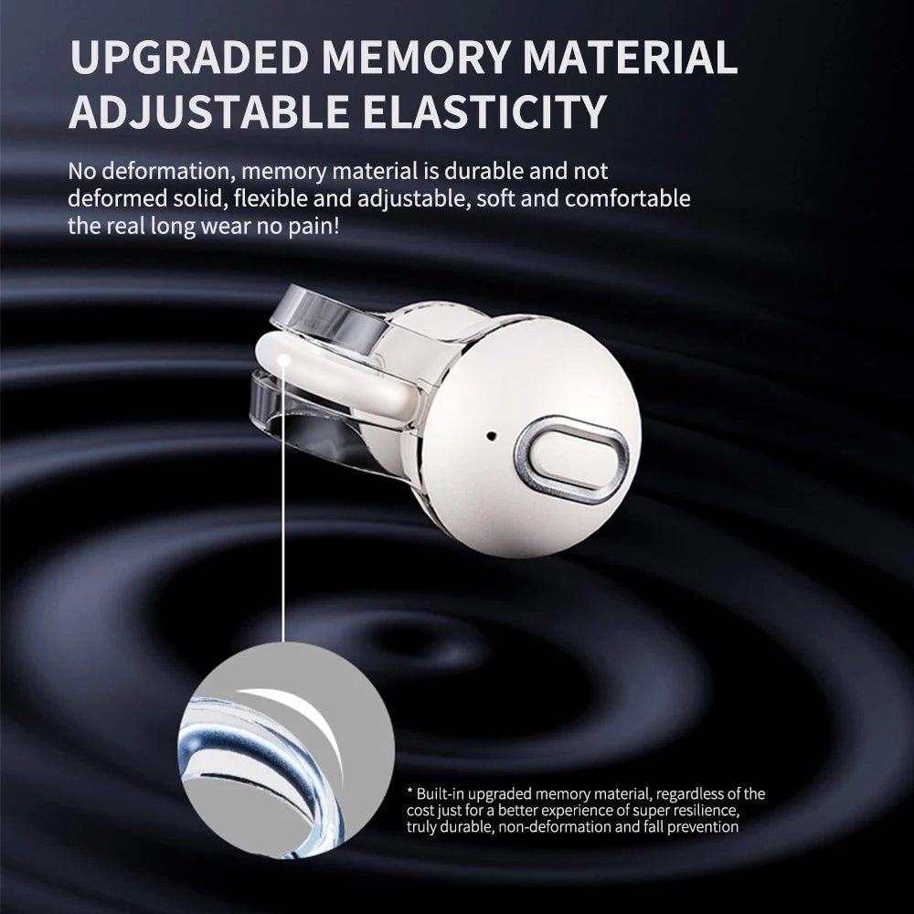 Open Ear Wireless Earbuds Ear Clips True Noise Cancelling Ear Clip Air Bone Conduction