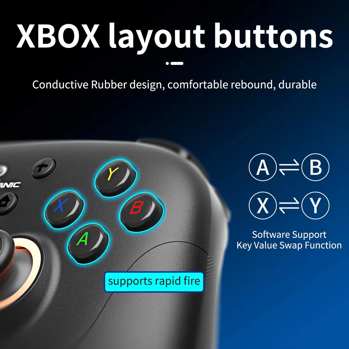 RGB Light Ring Hall Effect Controller for Switch, PC and Phones - image 3
