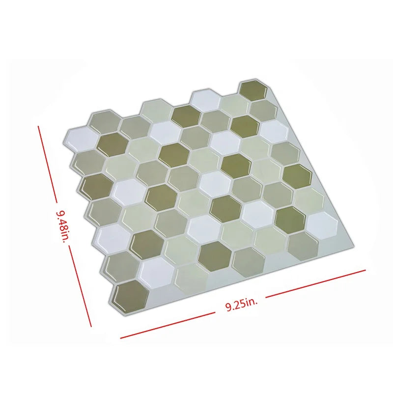 Waterproof Peel Stick 3D Self-Adhesive Wallpaper Modern Design Style Bathroom Wall Tile