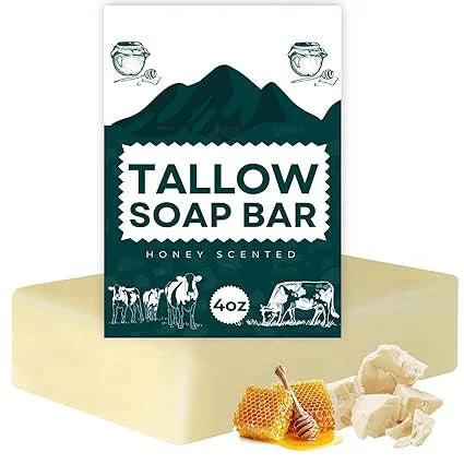 Handmade Grass-Fed Beef Tallow Bar Soap with Herbal Ingredients - image 2