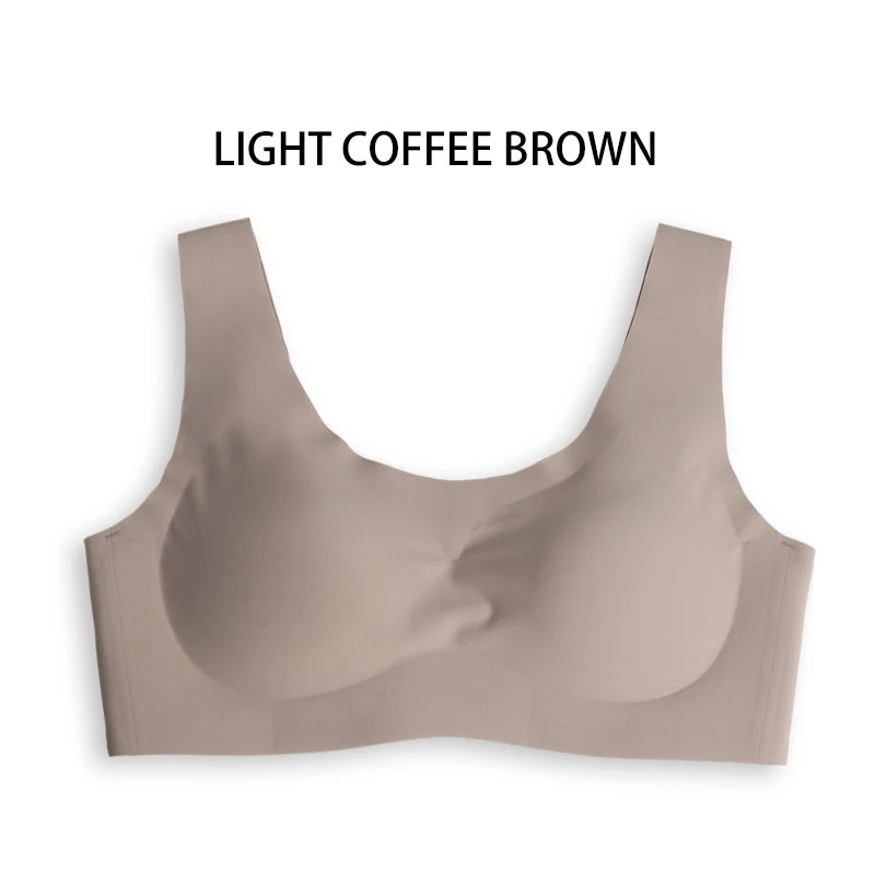 Full-Cup Wireless Jelly Bra with Wide Straps and Strappy Back, M–XXL - image 10