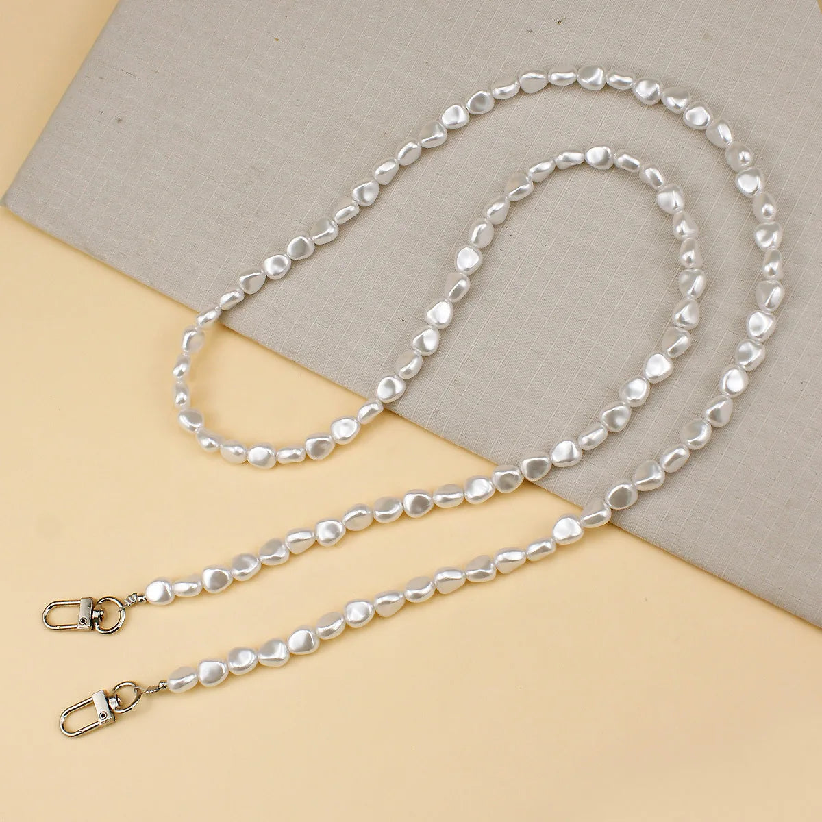 Pearl Bead Crossbody Phone Lanyard and Bag Chain, 120 cm