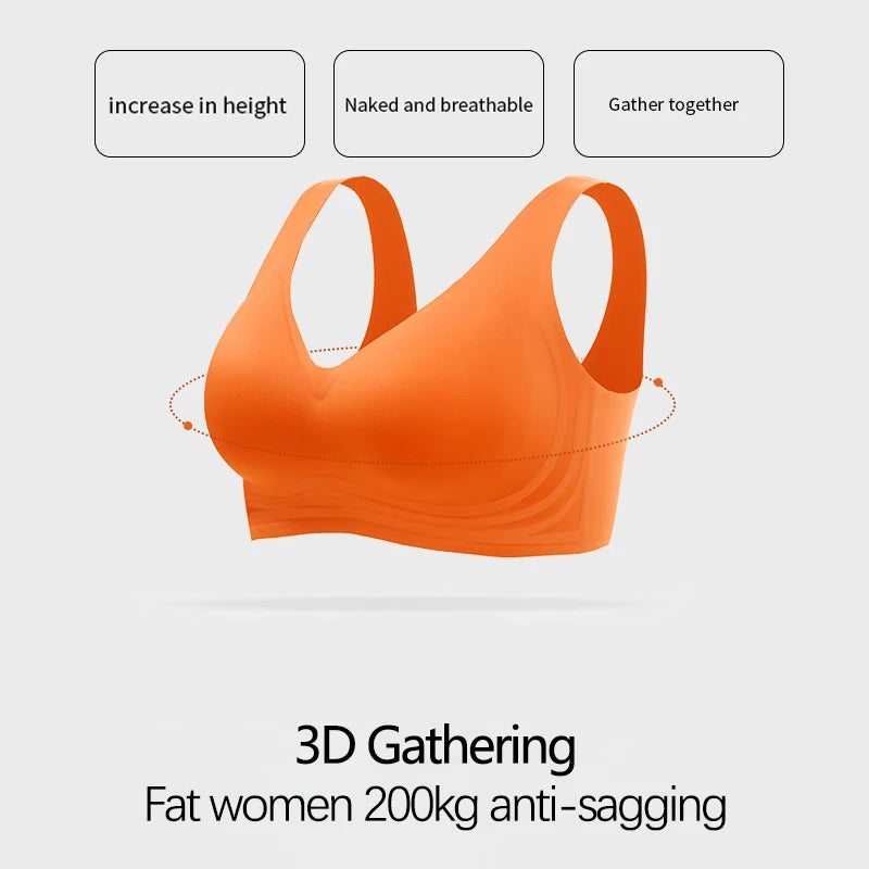 Everyday Plus-Size Jelly Bra with Removable Pads, Sizes M–5XL - image 6