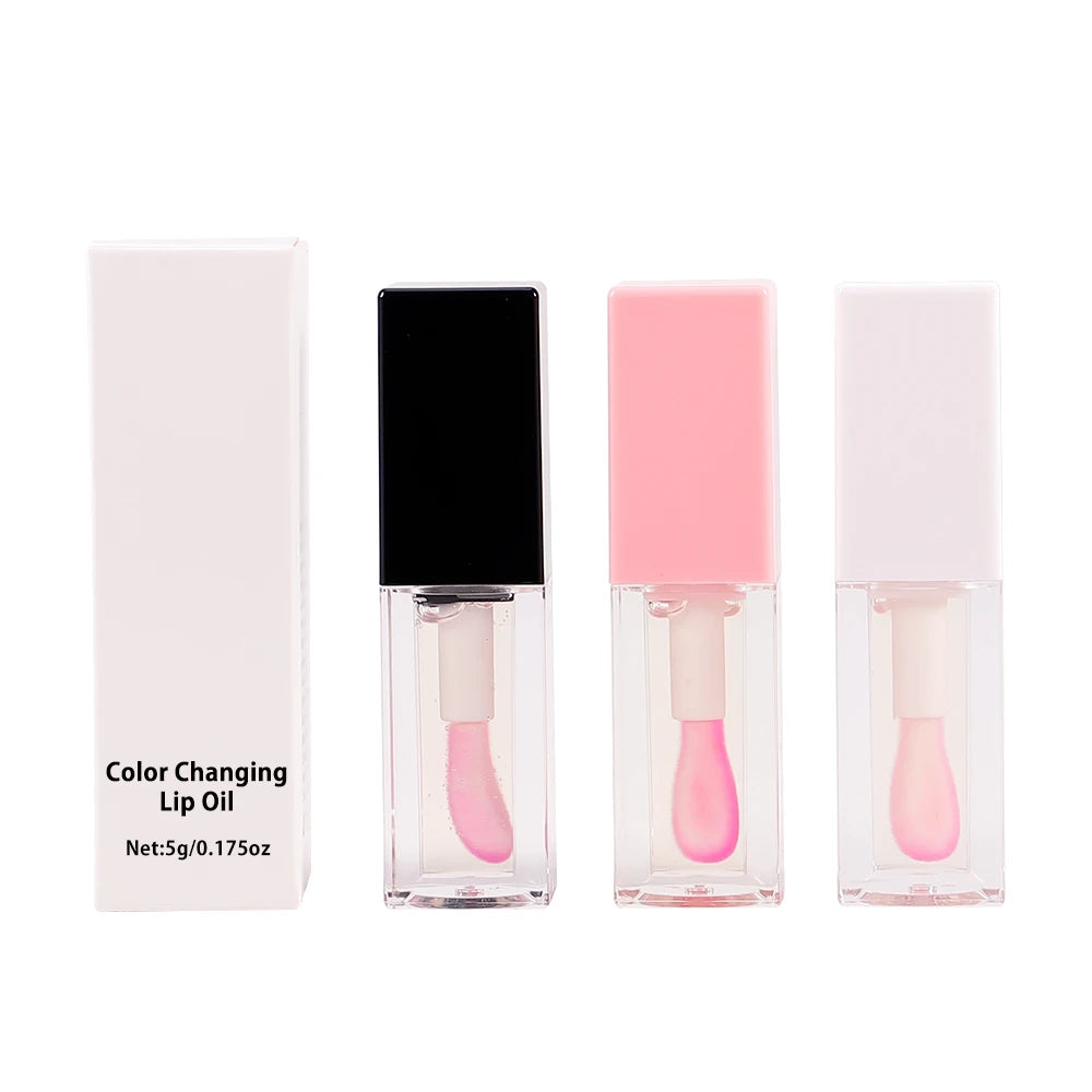 pH Color-Changing Vegan Lip Oil Tint, Hydrating Glaze, 3 g