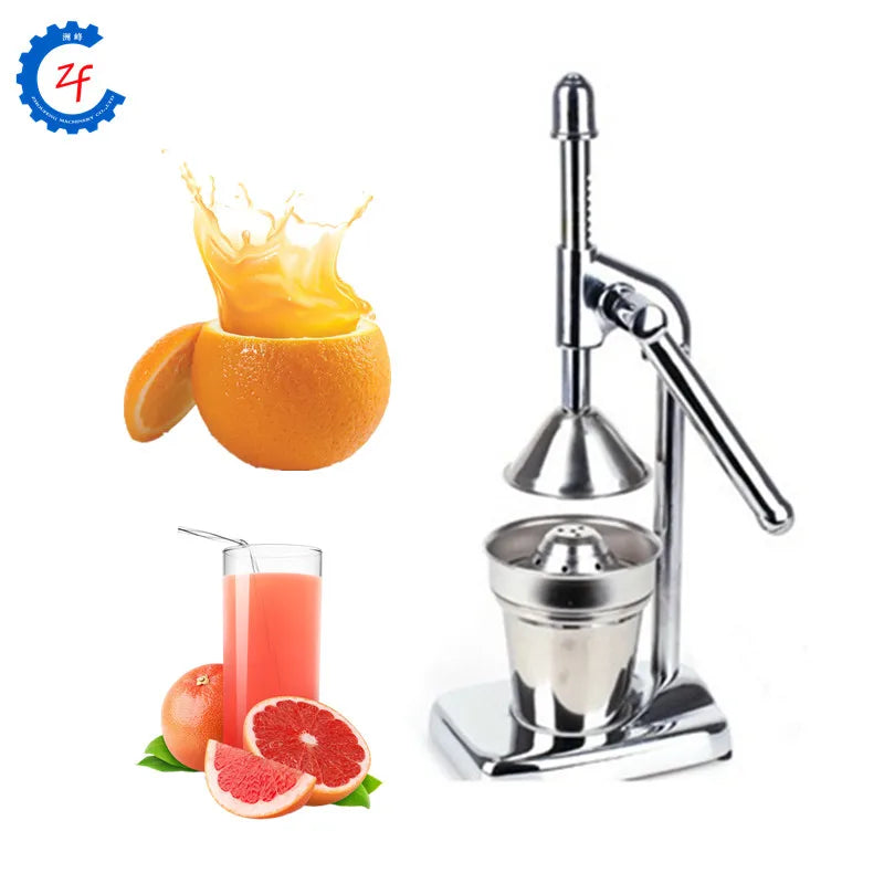 Stainless Steel and Zinc Alloy Hand Press Orange Juicer, 37 cm - image 6
