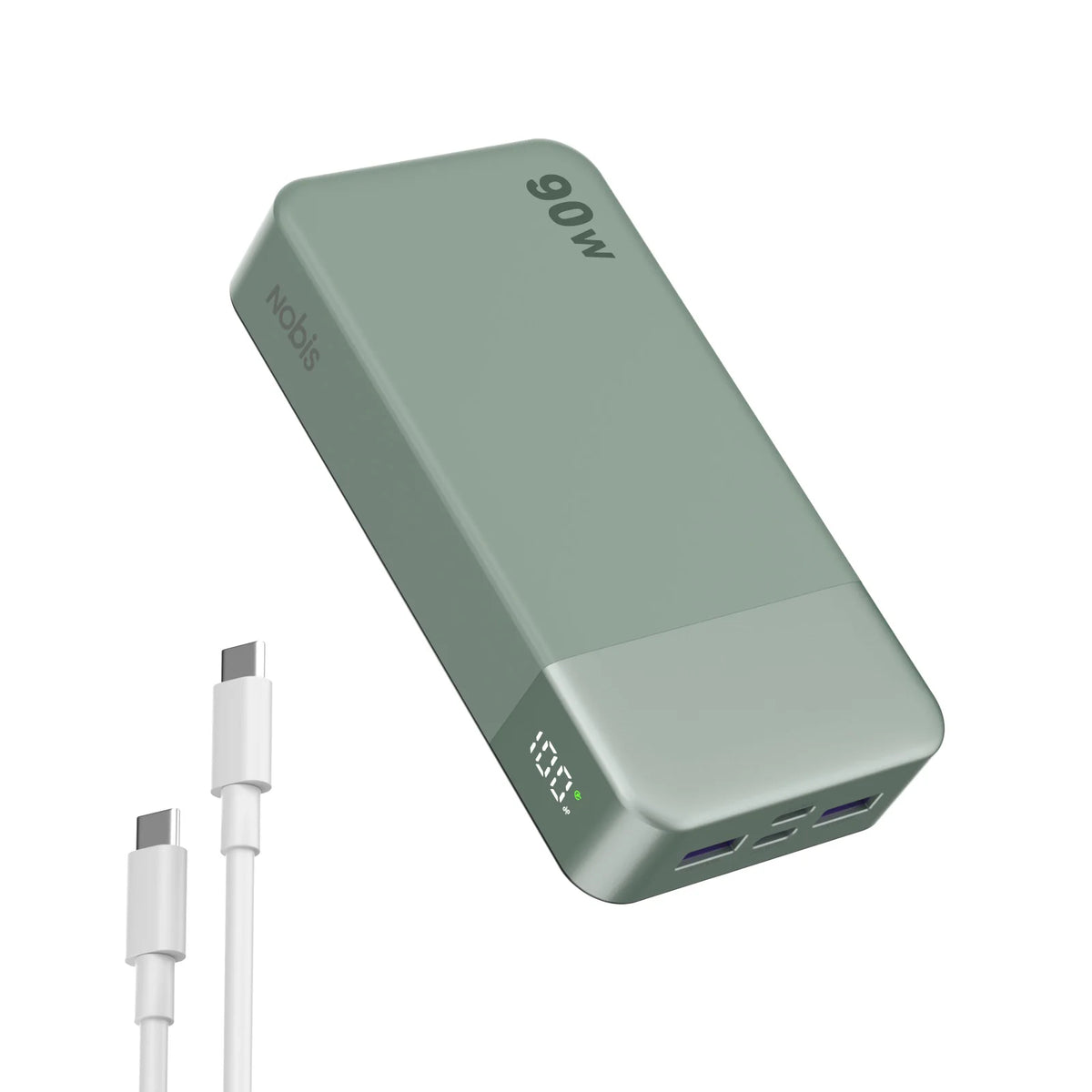 20,000mAh 90W Four-Port Power Bank with Dual USB-C and LED Display - image 8