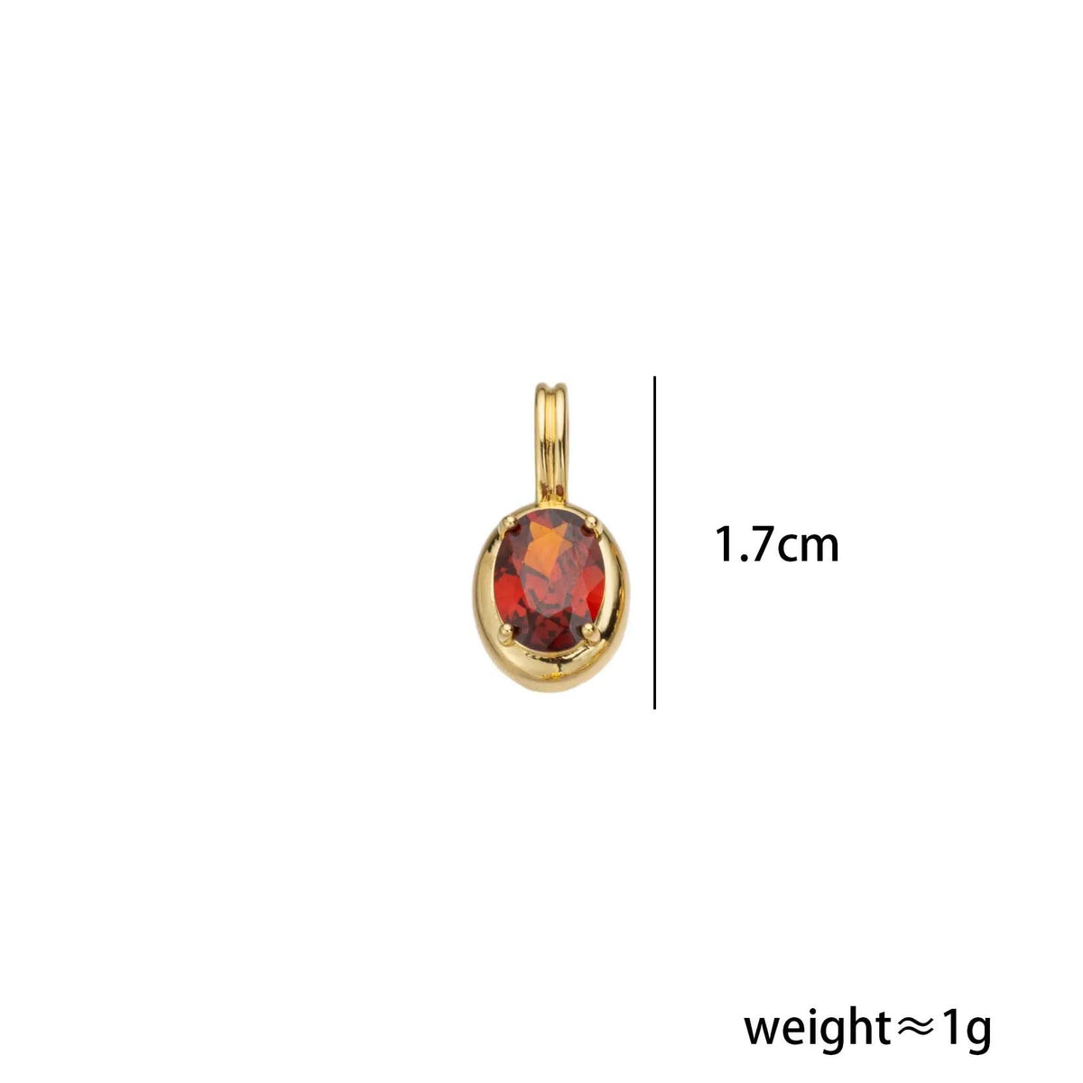 Geometric Zircon Birthstone Pendant on Copper for DIY Bag Charms - image 7