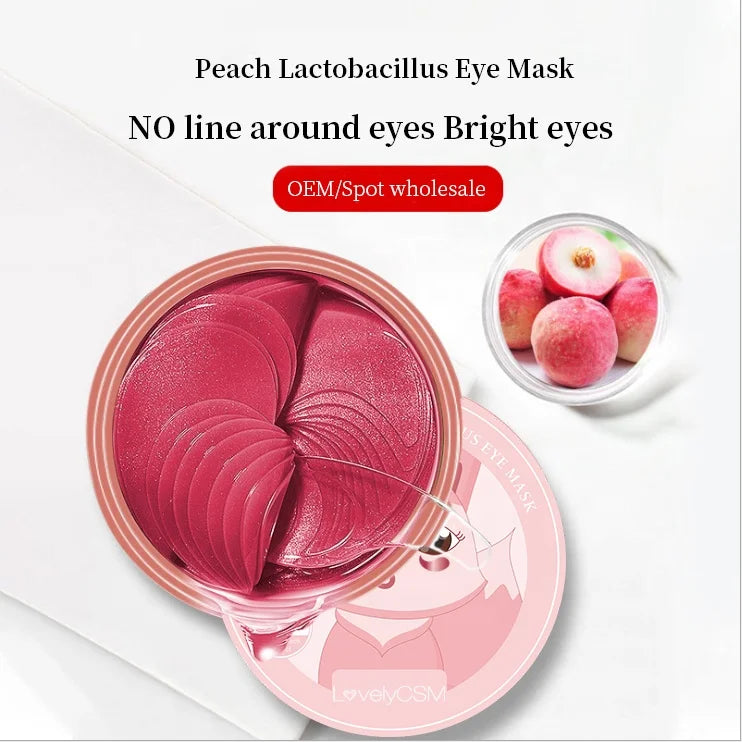 Peach Collagen Crystal Under-Eye Pads for Home and Travel - image 4