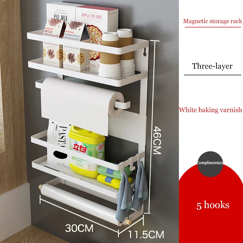 3-Tier Iron Magnetic Spice Rack for Fridge or Appliance Side - image 7