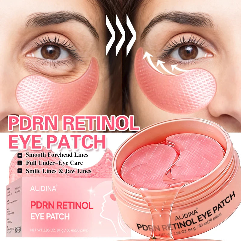 PDRN Retinol Eye Patches 60 Under Eye Masks Puffy Eyes Age-wrinkle Dark Circles for Woman