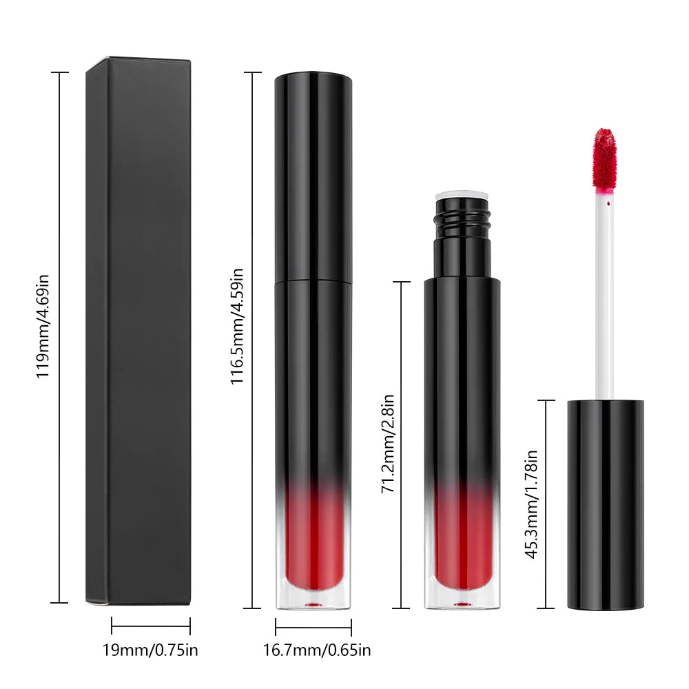 Waterproof Long-Lasting Lip Glaze with Herbal Ingredients, 20 Shades - image 3