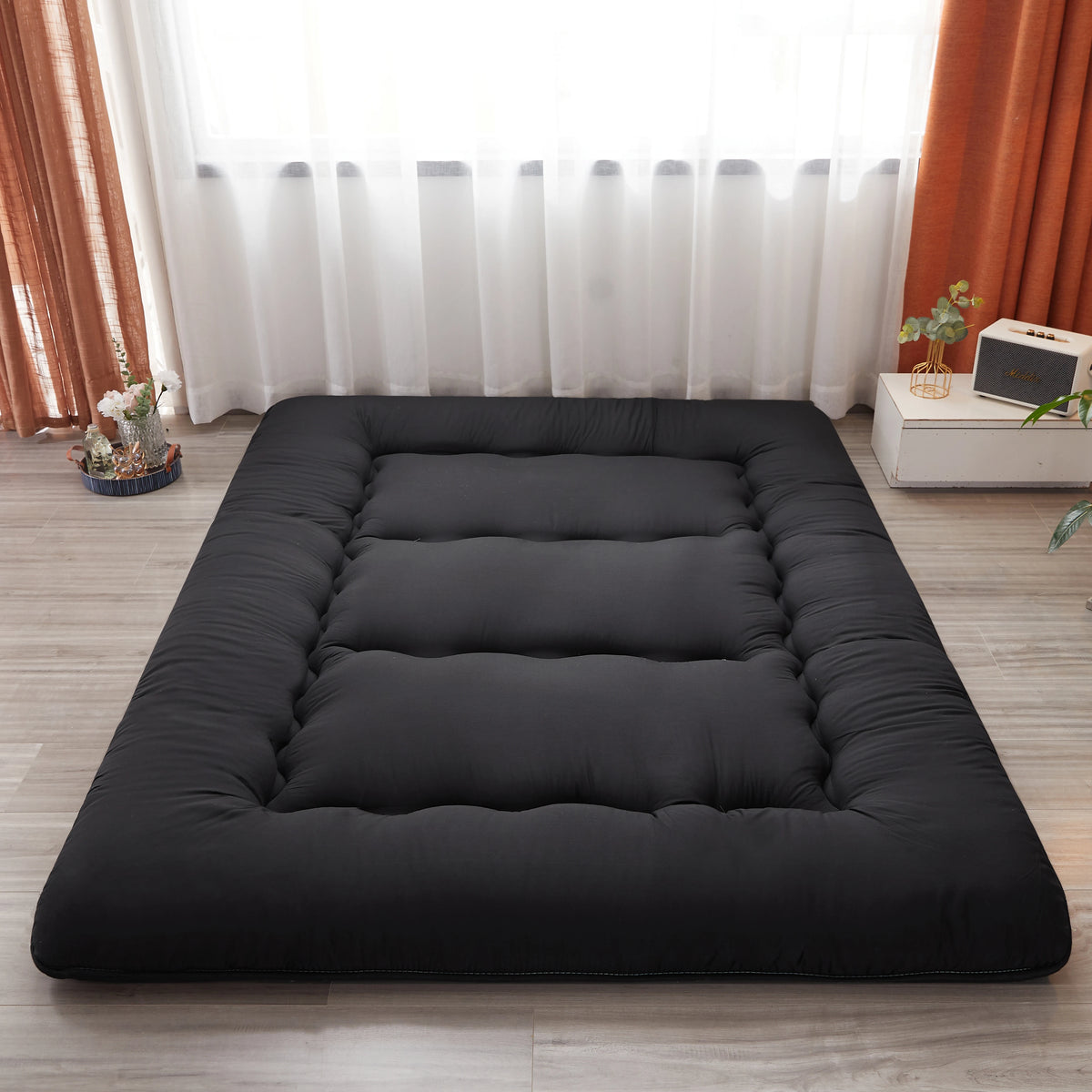 Foldable 4" Tatami Roll Foam Mattress, Twin to King Sizes - image 7