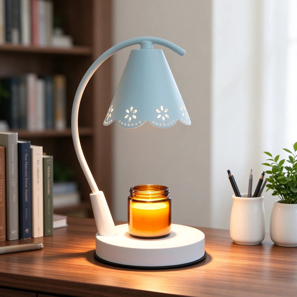 Metal Candle Wax Warmer Lamp with Timer for Jar Candles and Melts