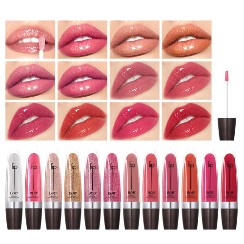 Long Lasting Lip Gloss Moisturizing Nourishing Vegan High Pigment Plumping Peptide Makeup