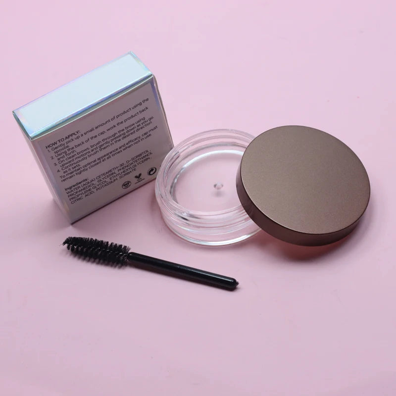 Vegan Brow Styling Wax Gel, Soap-Style Hold, Water-Resistant - image 4