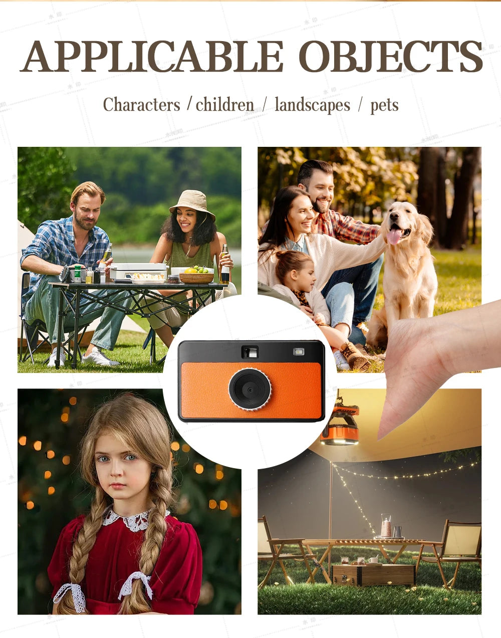 8MP Retro Snap Camera Without Screen, LED Flash, SD Card - image 5