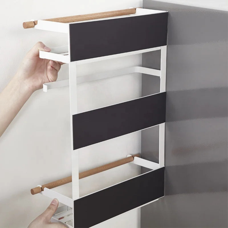 3-Tier Iron Magnetic Spice Rack for Fridge or Appliance Side - image 5