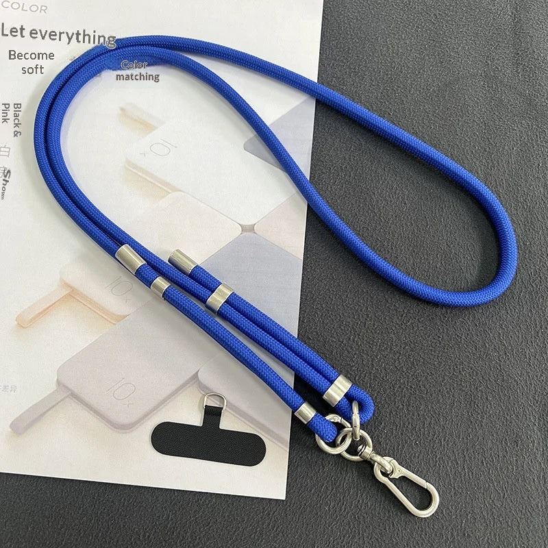 Adjustable 8 mm Crossbody Phone Lanyard with Patch-Style Connector - image 4