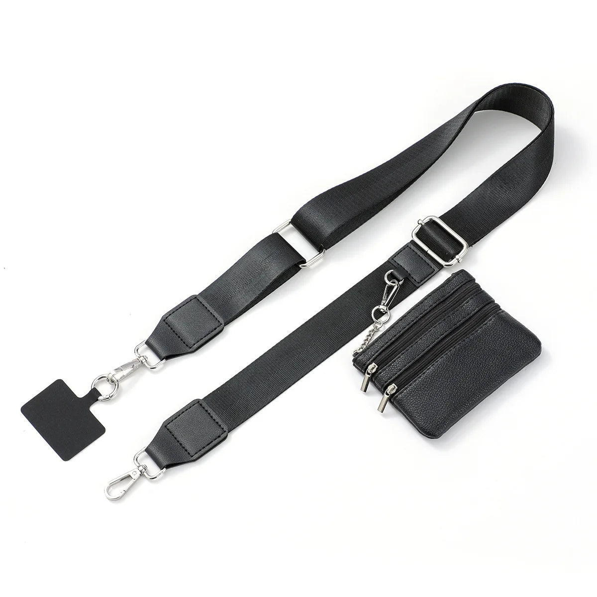 Adjustable Crossbody Phone Strap with Clip-On Zippered Coin Pouch - image 7