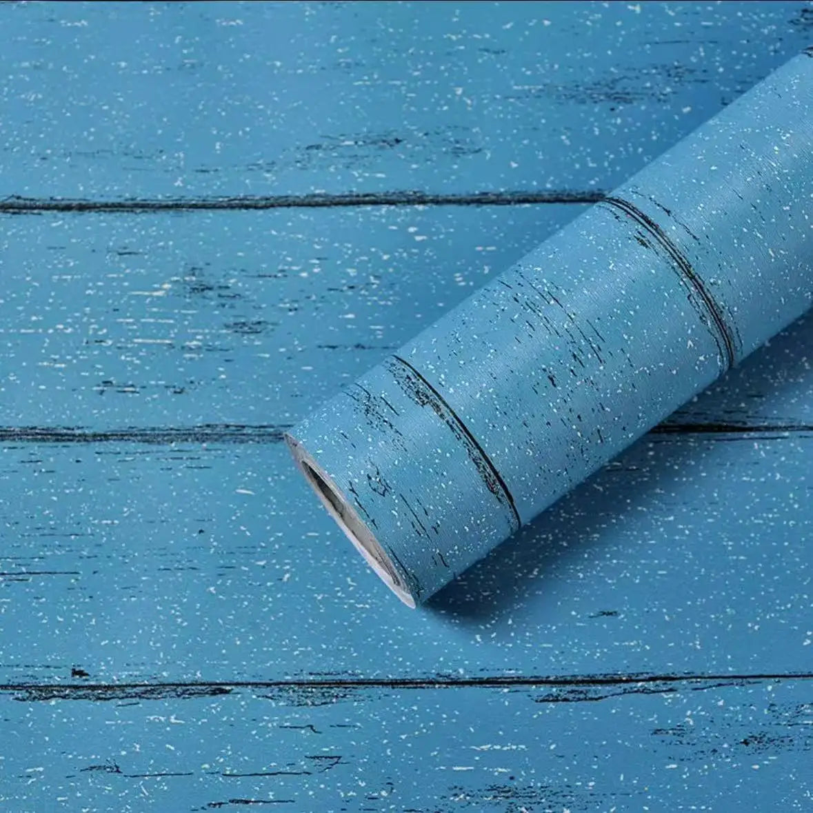 Blue Wood Grain Peel and Stick Contact Paper for Desks and Walls - image 4