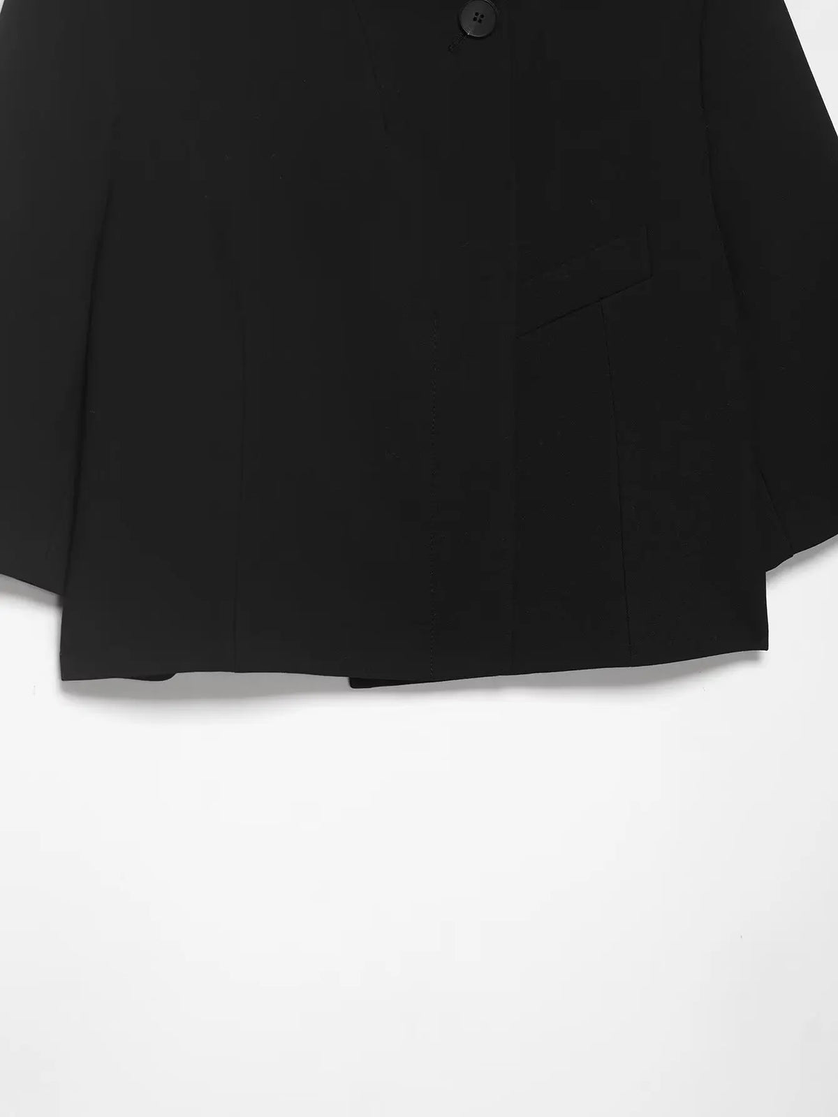 Short-Sleeve Stand Collar Cropped Blazer in 6 Colors, XS–L - image 6