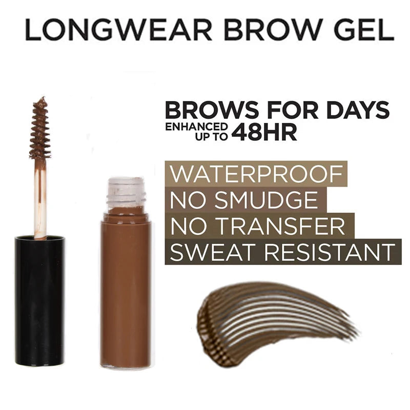 Fiber Eyebrow Pomade Gel, Waterproof Tint, 9 g, 12 Shades - image 3