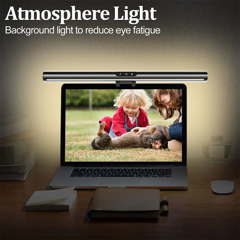 USB LED Monitor Light Bar Wireless Remote Glowing Screen Hanging Lamp PC Desktop Desk