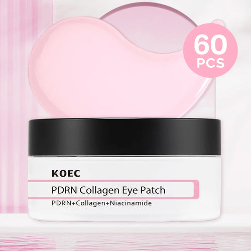 PDRN Collagen Eye Patches 60 Under Eye Masks Puffy Eyes and Dark Circles for Woman