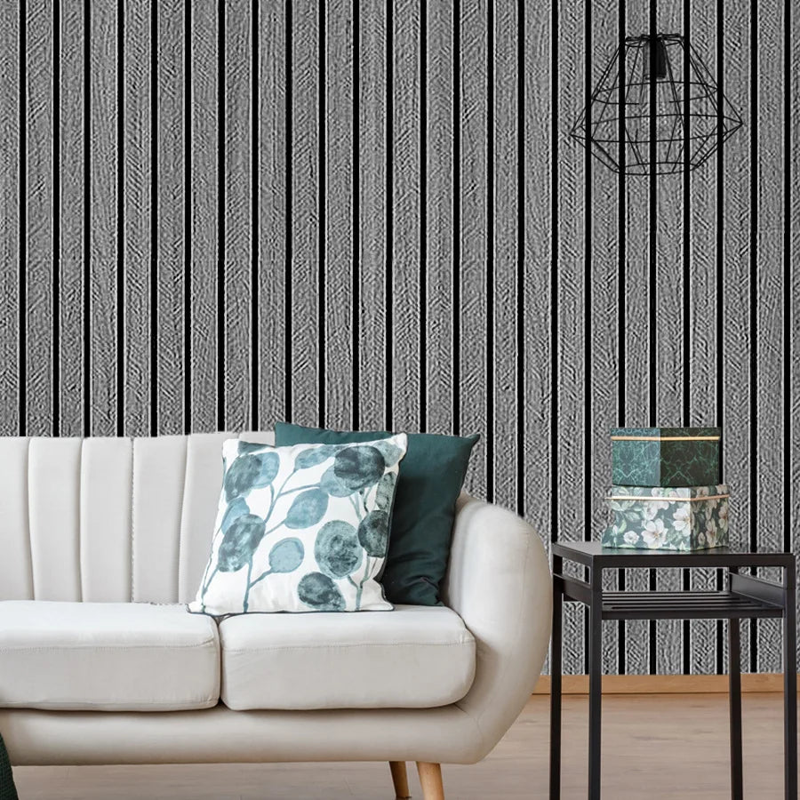 Faux Wood Grain Grille Self-Adhesive Wall Panel, 45 cm x 5 m, 3 mm - image 2