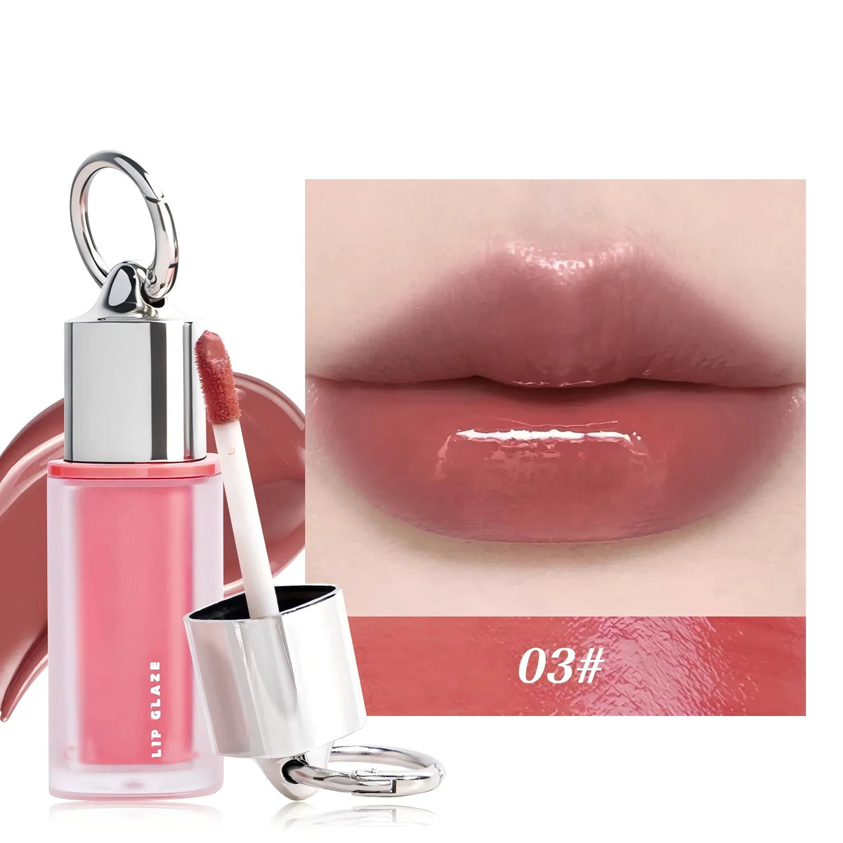 Mirror-Effect Transfer-Proof Lip Glaze, Non-Stick Cup, 3.8 ml