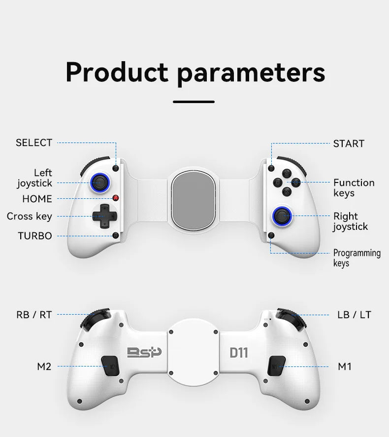 Stretching Wireless Phone Gamepad with Hall Effect Triggers and Gyro - image 5