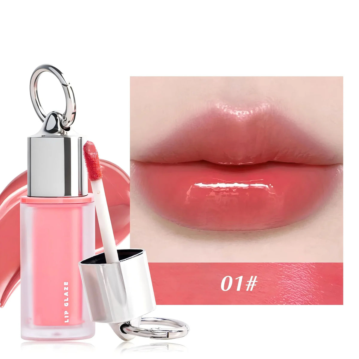 Mirror-Effect Transfer-Proof Lip Glaze, Non-Stick Cup, 3.8 ml