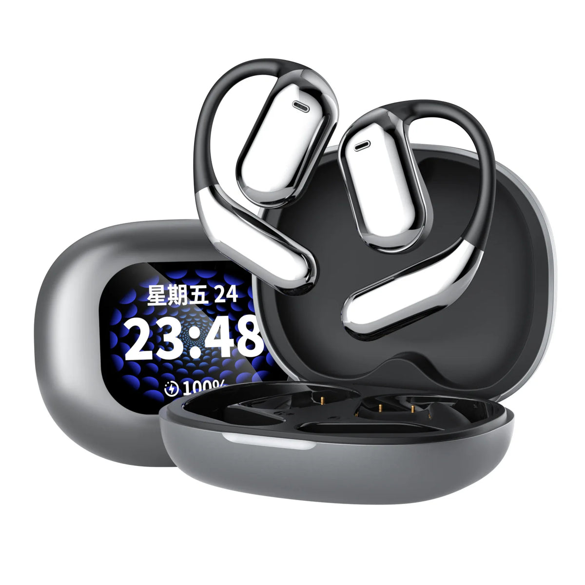 Open-Ear Sports Headphones with Full-Color LCD Touch Screen, IPX7 - image 7