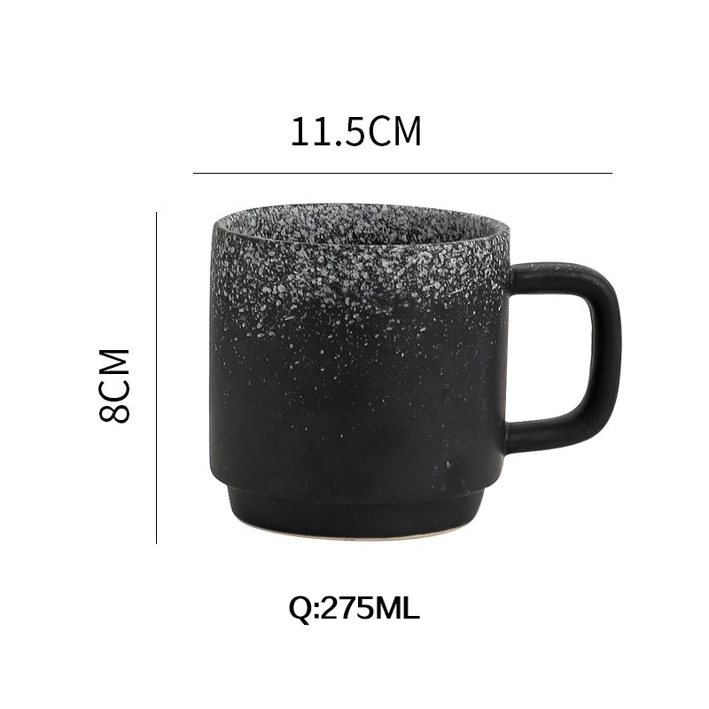 Stackable Vintage Ceramic Coffee Mug with Optional Wooden Lid - image 6