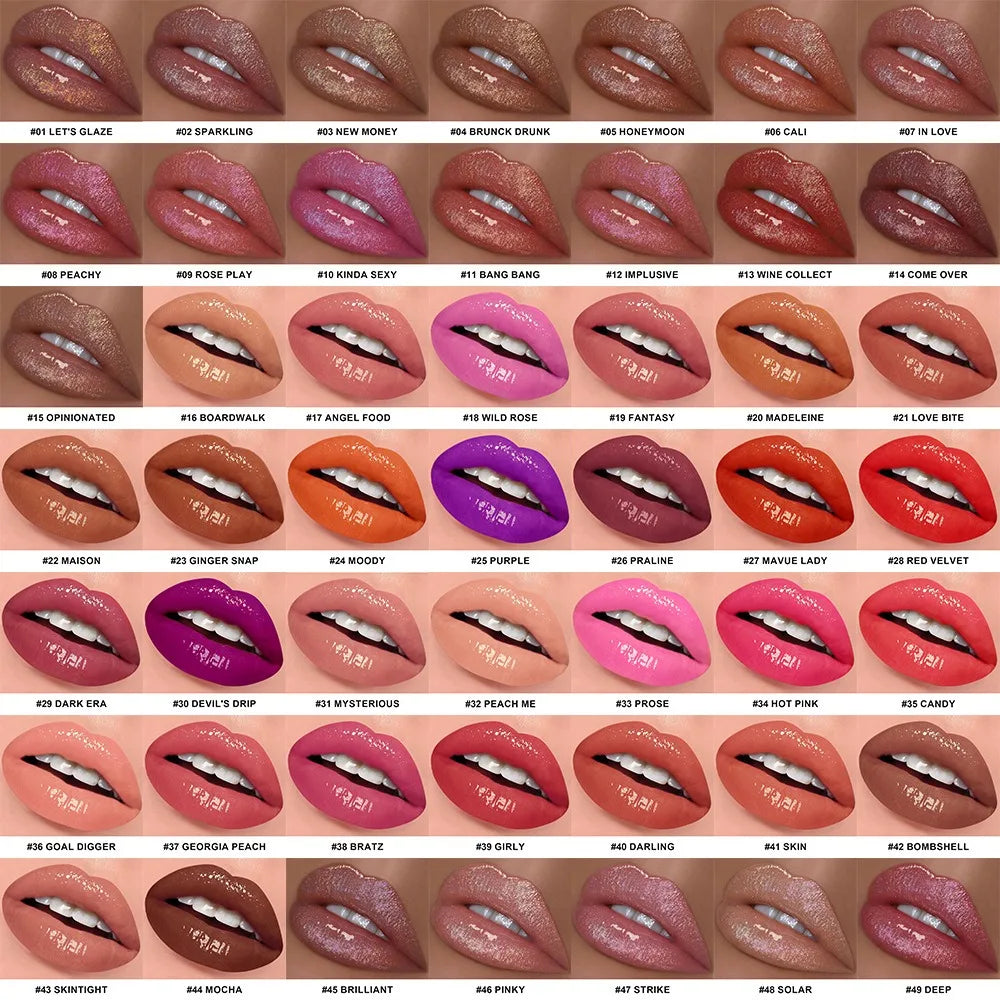 Mirror-Finish Plumping Lip Lacquer, Vegan, Waterproof, 21 Shades - image 4