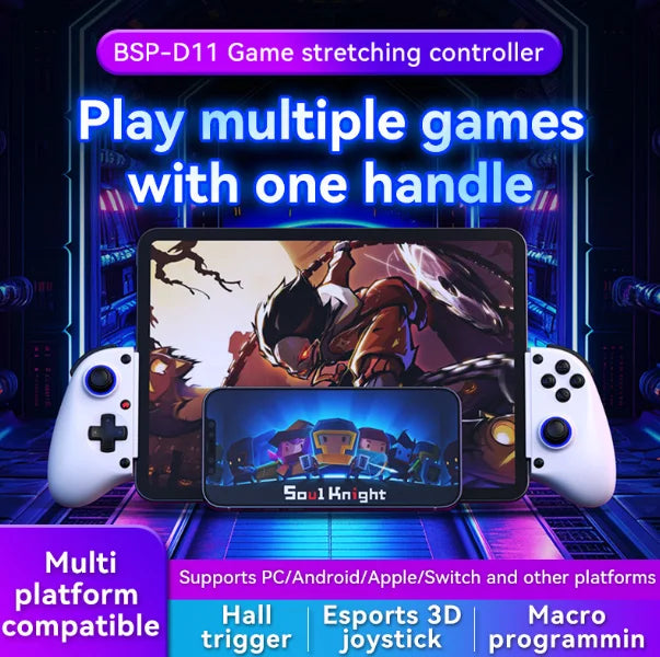 Stretching Wireless Phone Gamepad with Hall Effect Triggers and Gyro - image 6