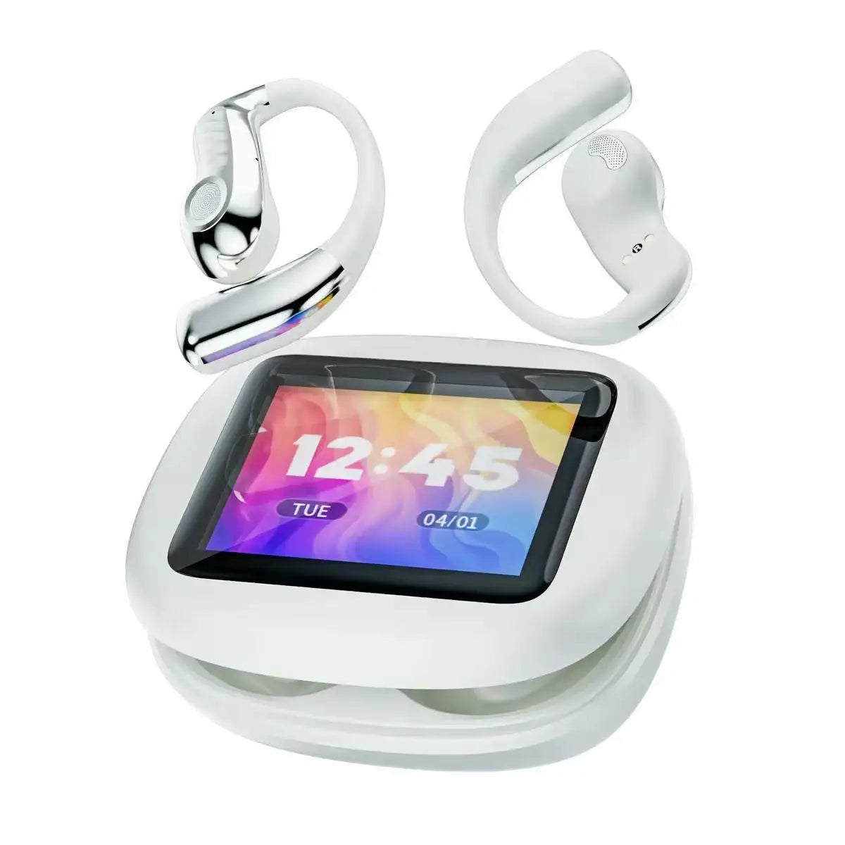 Open-Ear Hook Earbuds with LCD Touch Screen, 20+ Hour Battery, IPX4 - image 6