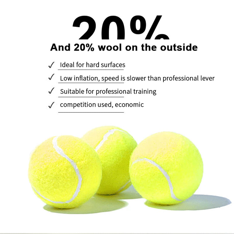 High-Bounce Wool Padel Balls, 64 mm, 120-130 cm Rebound - image 5