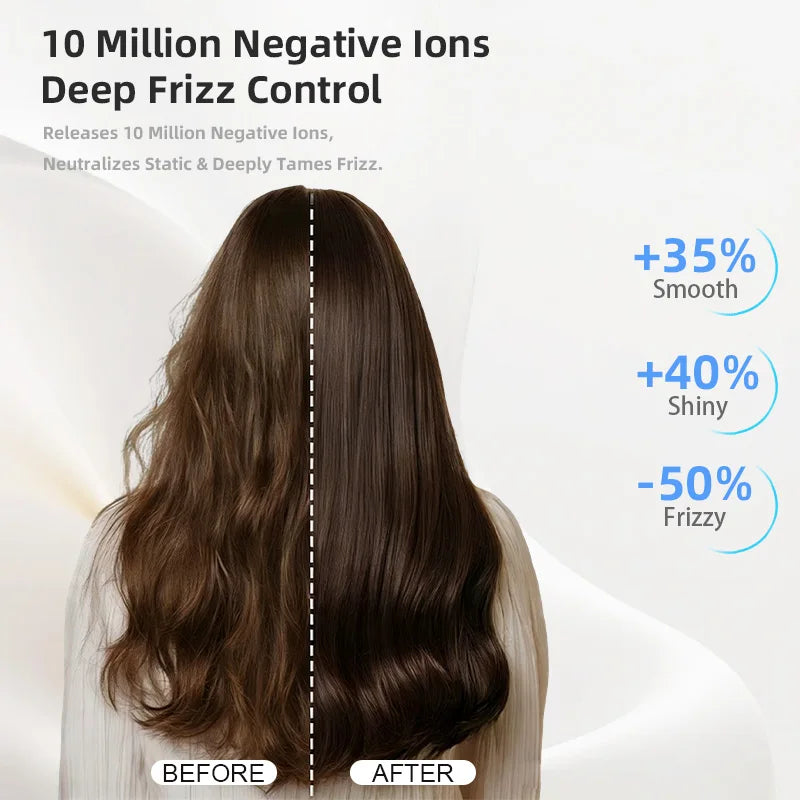 1800W Foldable Compact Hair Dryer with Hot/Cold Switch, US Plug - image 3