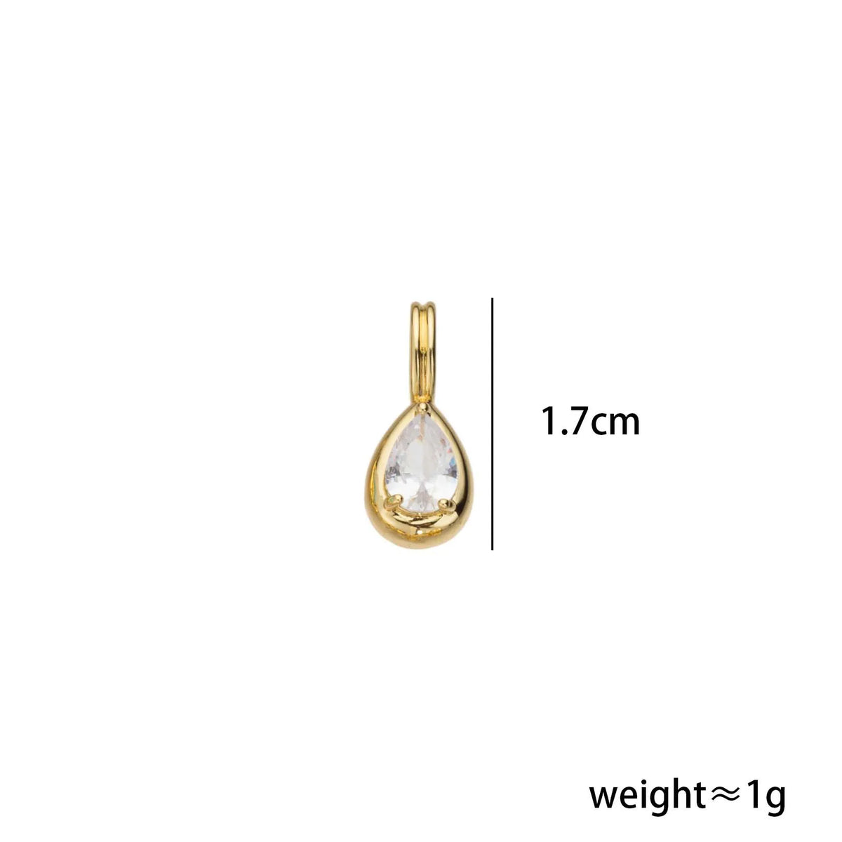 Geometric Zircon Birthstone Pendant on Copper for DIY Bag Charms - image 10