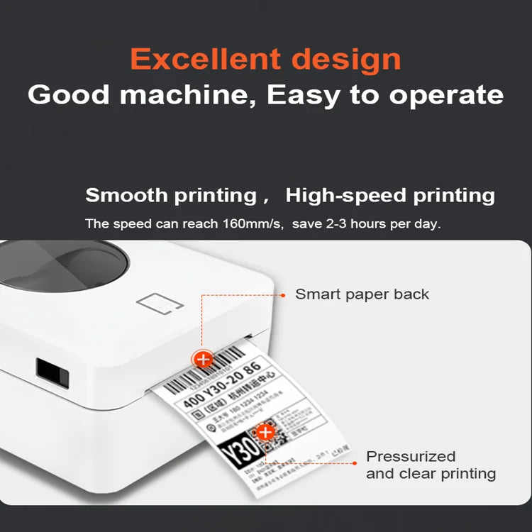 Direct Thermal Shipping Label Printer with WiFi, Bluetooth and USB - image 4