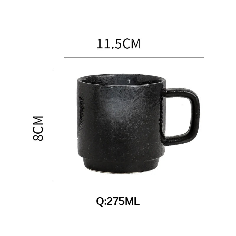 Stackable Vintage Ceramic Coffee Mug with Optional Wooden Lid - image 5
