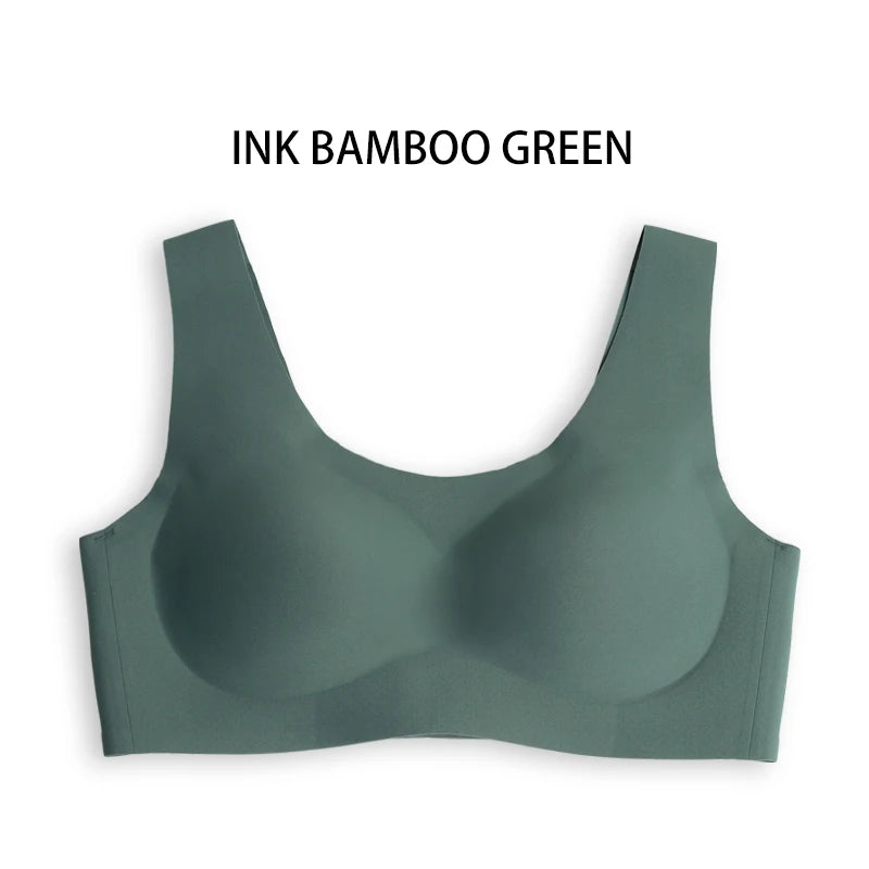 Full-Cup Wireless Jelly Bra with Wide Straps and Strappy Back, M–XXL - image 9