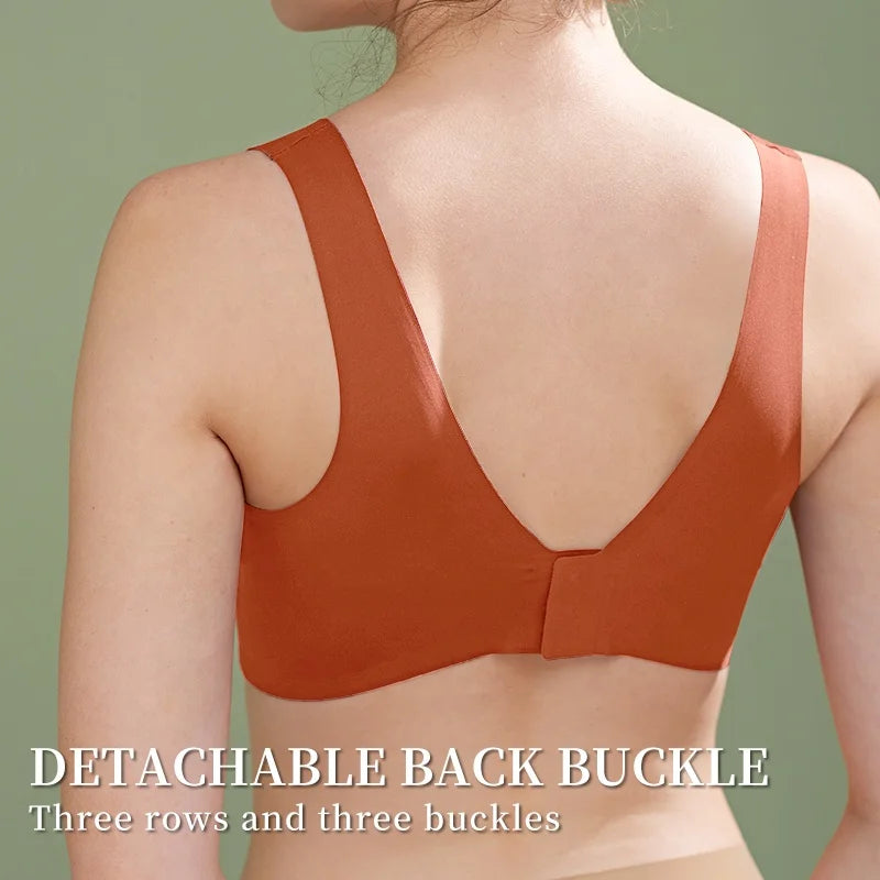 Full-Cup Wireless Jelly Bra with Wide Straps and Strappy Back, M–XXL - image 2