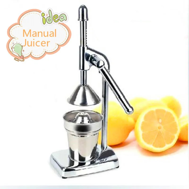 Stainless Steel and Zinc Alloy Hand Press Orange Juicer, 37 cm - image 3