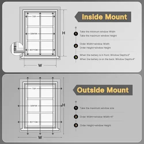 Motorized Blackout Cellular Shades, Battery and Solar, No Drill - image 6