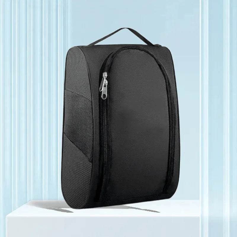 Ventilated Zippered Shoe Carrier for Soccer and Golf Shoes